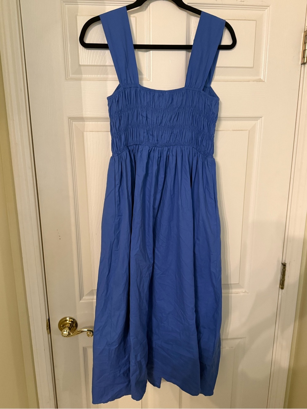 Pinch Electric Blue Smocked Midi Dress